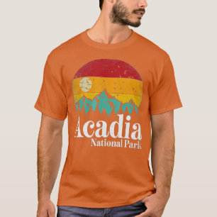 Camiseta Acadia National Park Retro Mountain Maine Vintage