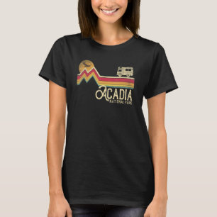 Camiseta Acadia National Park Retro Style Mountain Maine Vi
