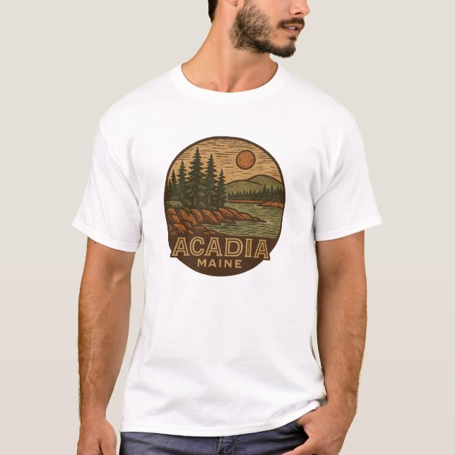 Camiseta Acadia National Park T-Shirt - Tee Graphic (Frente)