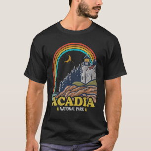 Camiseta Acadia National Park Vintage, 70s Montanhas Caminh