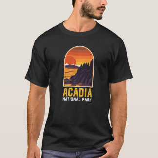 Camiseta Acadia National Park Vintage Estilo Retro Sunset G