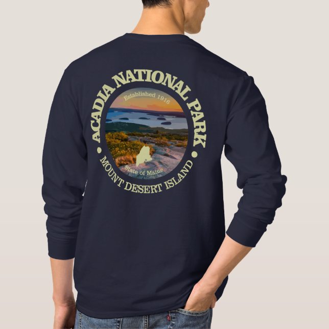 Camiseta Acadia NP (Cadillac Mtn) (Verso)