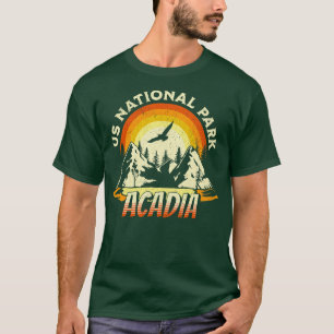 Camiseta Acadia US National Park Maine Backpacking Hiking V