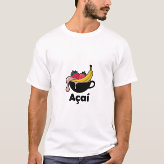 Camiseta "Açaí Smoothie Bowl com toques de Fruta"