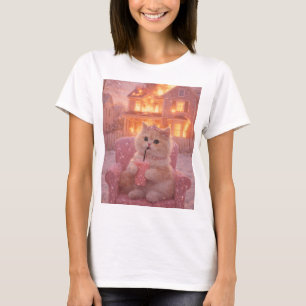 Camiseta Acalme a Princesa Gata Durante o Caos Total       