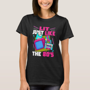 Camiseta Acalme-se como a Nostalgia Estética dos anos 80 e