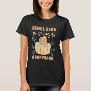 Camiseta Acalme-Se Como Um Capy Rodent Cute Capy Capy, Capy