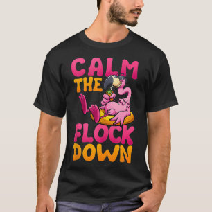Camiseta Acalme-se, Engraçado, Tropical Summer Fla
