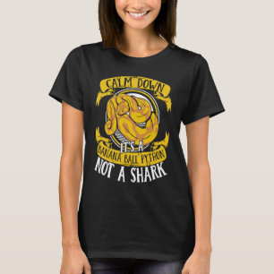 Camiseta Acalme-se Não É Um Proprietário De Cobra Tubarão B