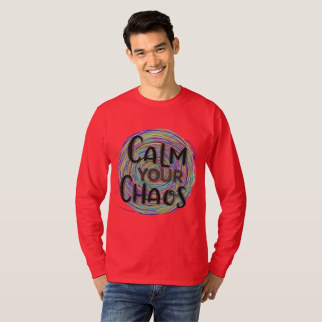 Camiseta Acalme seu caos (Frente Completa)