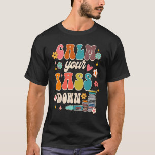 Camiseta Acalme Seu Rass Desenho Engraçado Equipe de Enferm
