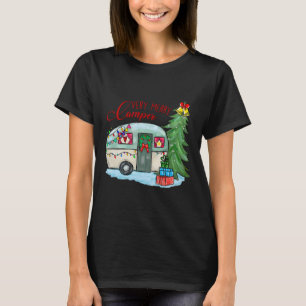 Camiseta Acampador de Natal Muito Alegre Santa Camper Acamp