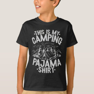 Camiseta Acampador Divertido Feliz Acampamento Ao Ar Livre