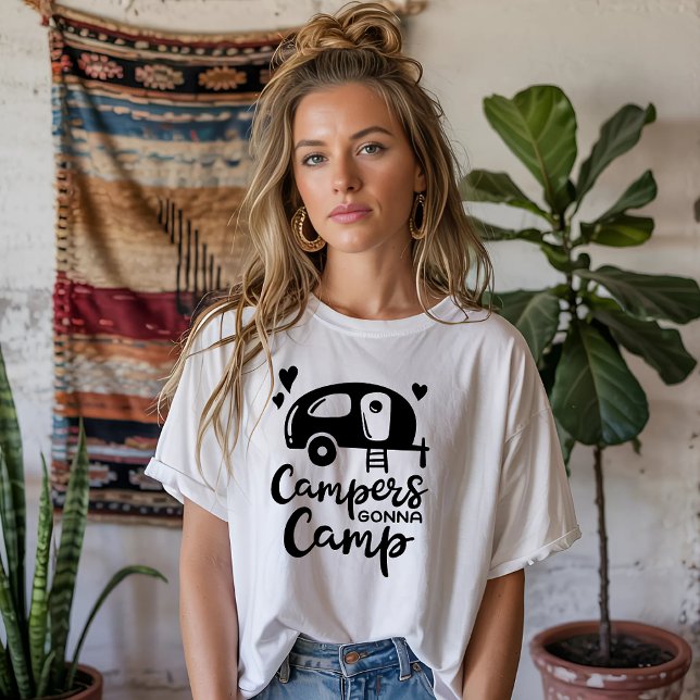 Camiseta Acampadores Vão Acampar (Criador carregado)