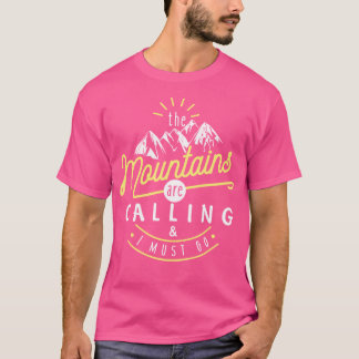 Camiseta Acampamento A Caminho Das Montanhas Está A Chamar