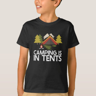 Camiseta Acampamento - Acampamento em tendas