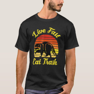 Camiseta Acampamento Acampamento Raccoon Fantástico ao Viv