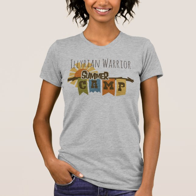 Camiseta Acampamento ACOTAR do guerreiro de Illyrian (Frente)