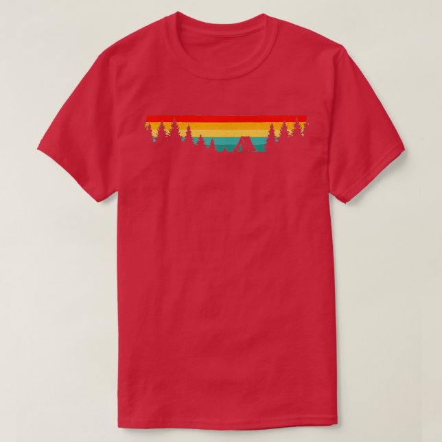 Camiseta Acampamento ao ar livre (Frente do Design)