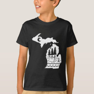Camiseta Acampamento ao Ar Livre em Michigan