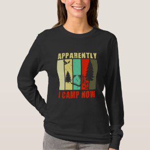 Camiseta Acampamento Aparentemente Eu Acampo Agora  Essenci