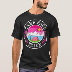 Camiseta Acampamento Bach Noiva Dama de Honra Retro Camping