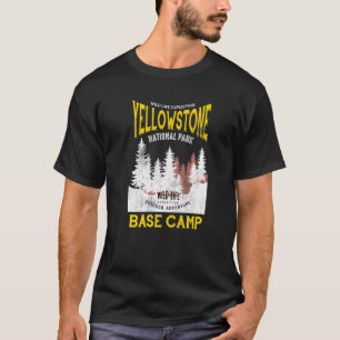 Camiseta Acampamento Base do Parque Nacional de Yellowstone