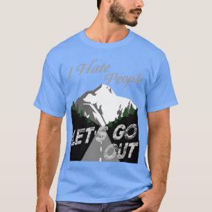 Camiseta Acampamento Campingueiro Odeio as Pessoas Antigo e