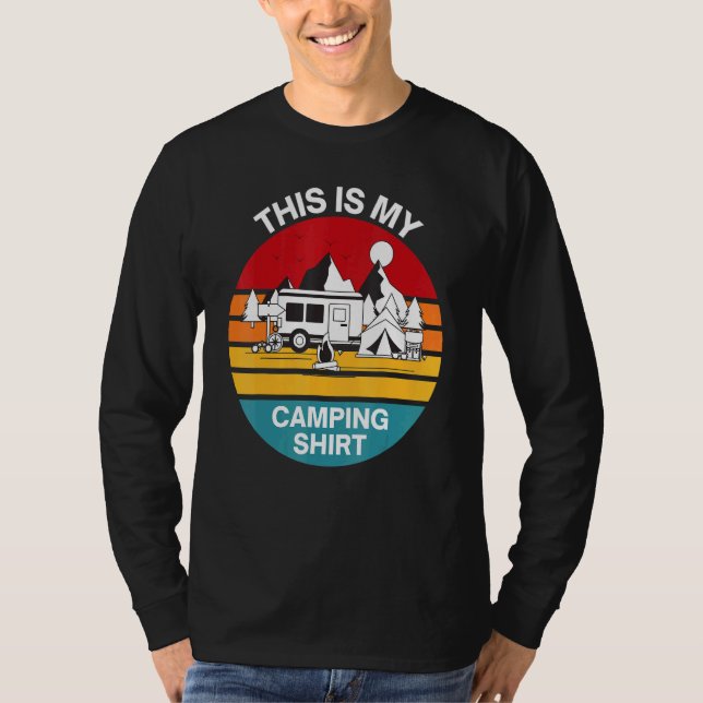 Camiseta Acampamento Caravan De Campanha Rv De Hiperligação (Frente)