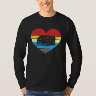 Camiseta Acampamento Caravan Retro Heart