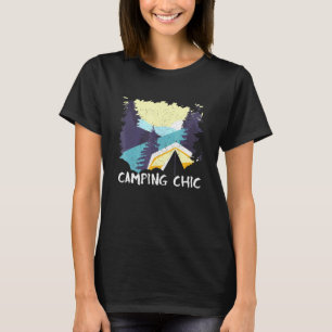 Camiseta Acampamento Chic Summer Camping Casal de acampamen