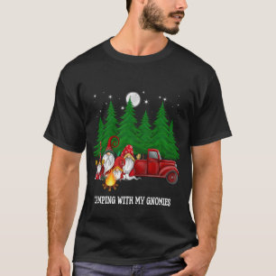 Camiseta Acampamento com minha aventura de acampamento Gnom