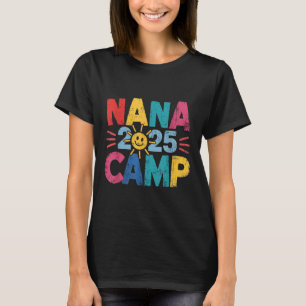 Camiseta Acampamento da Nana 2025 Férias de Família no Verã