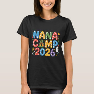 Camiseta Acampamento da Nana 2026 equipe de acampamento fér