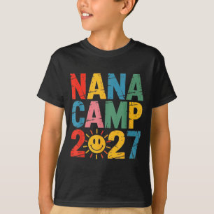 Camiseta Acampamento da Nana 2027 férias de verão da famíli