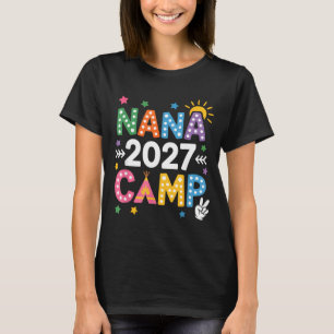 Camiseta Acampamento da Nana 2027 férias de verão da famíli