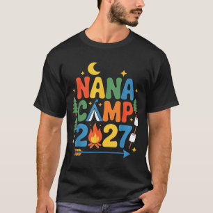 Camiseta Acampamento da Nana 2027 férias em família tripula