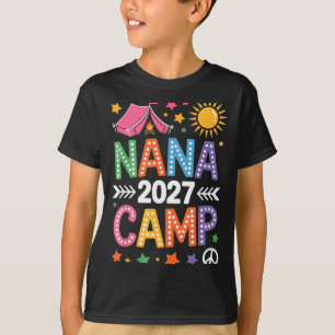 Camiseta Acampamento da Nana 2027 férias em família verão t