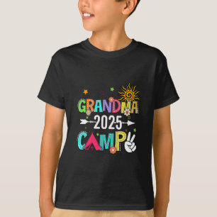Camiseta Acampamento da Vovó 2025 Férias em Família Verão C