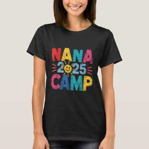 Camiseta Acampamento da Vovó 2025 Férias em Família Verão E