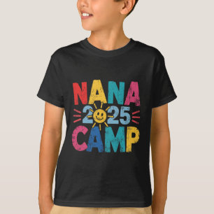 Camiseta Acampamento da Vovó 2025 Férias em Família Verão E