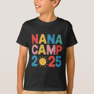 Camiseta Acampamento da Vovó 2025 Férias em Família Verão E
