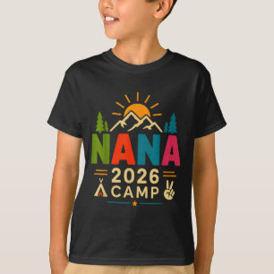 Camiseta Acampamento da vovó 2026 divertido acampamento de