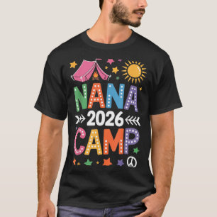 Camiseta Acampamento da Vovó 2026 Férias de Família Verão E