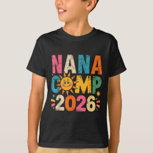 Camiseta Acampamento da vovó 2026 férias de verão da famíli