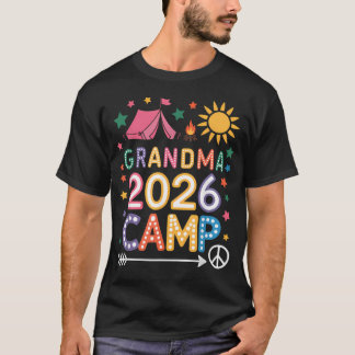 Camiseta Acampamento da Vovó 2026 Férias de Verão Família A