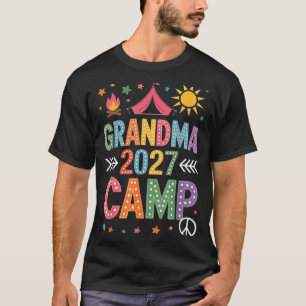 Camiseta Acampamento da vovó 2027 férias de verão de campin