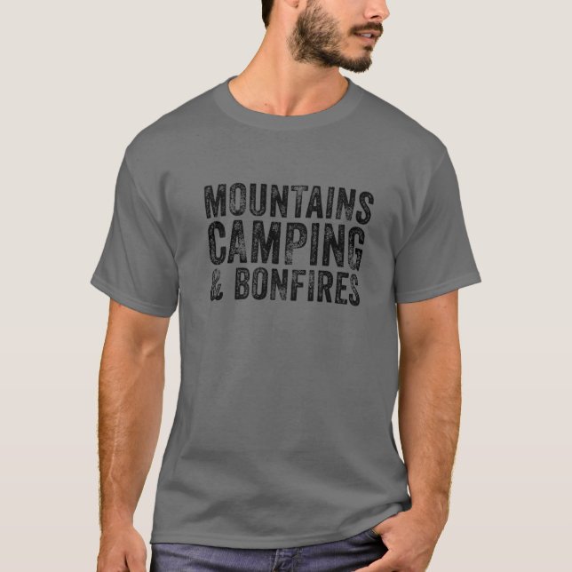 Camiseta Acampamento das montanhas (Frente)