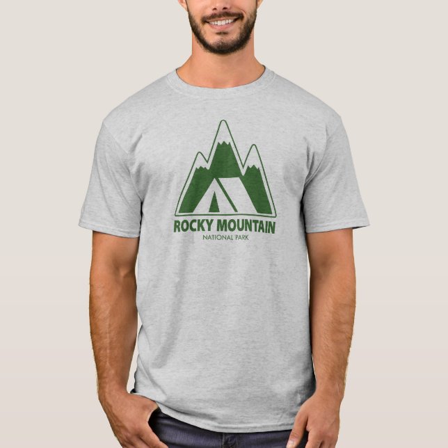Camiseta Acampamento das Montanhas do Parque Nacional da Mo (Frente)