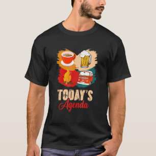 Camiseta Acampamento de Árvores Naturais da Floresta da Age
